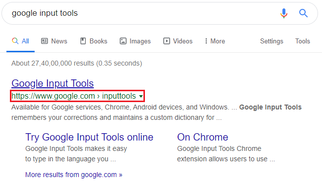 Google Input