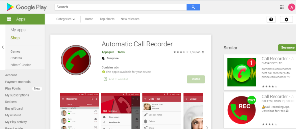 automatic call recarder 