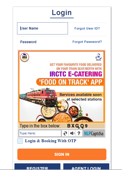 IRCTC Account 