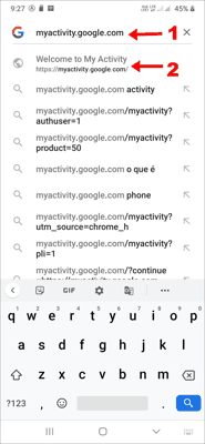 Google Search History 