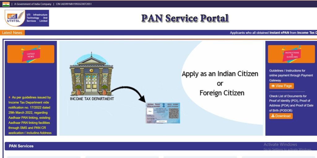 Pan Card Online Aavedan